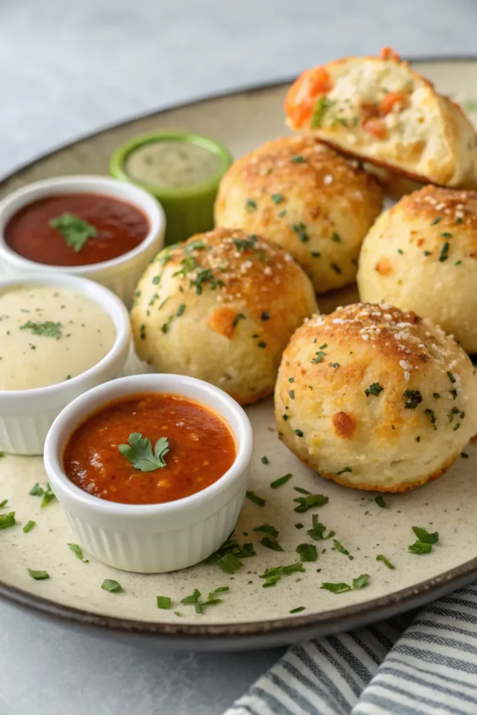 Flavor variations of Gooey Mozzarella Biscuit Bombs